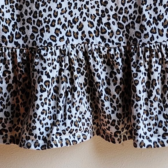Gaze Animal Print Ruffled Short Sleeve Jersey Size Small - Picture 4 of 11